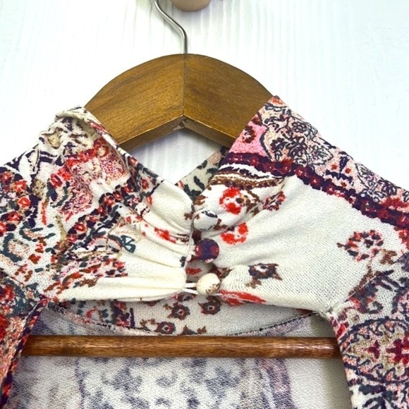 Free People - All Dolled Up Paisley Long Sleeve Mini Dress Size Medium - Picture 10 of 14